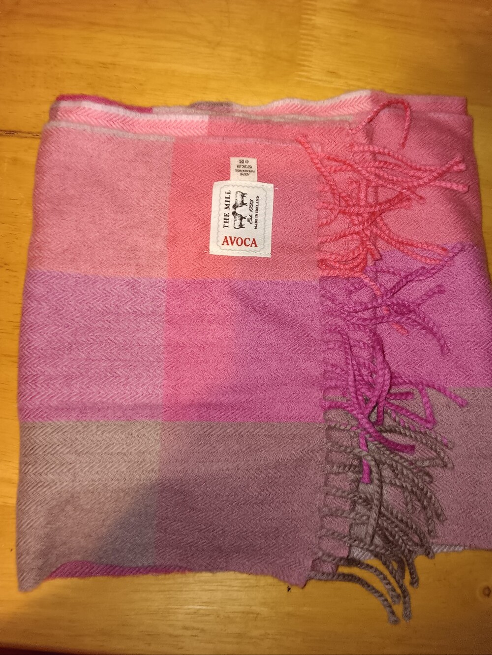 Avoca The Mill 100% Wool Multi Color Scarf